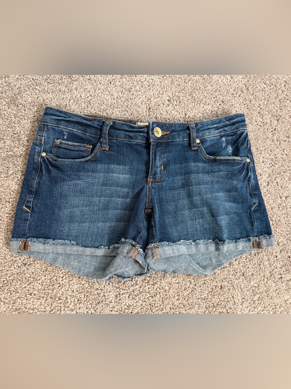 Y2K garage denim shorts ultra low rise grunge jean